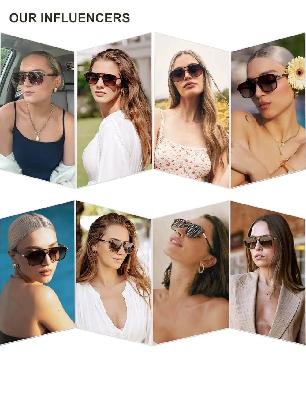 SOJOS | Tortoiseshell Brown Gradient Retro Aviator Sunglasses